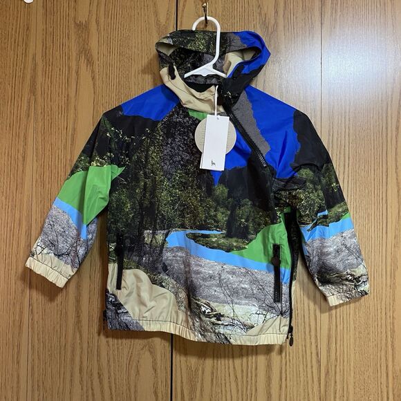 NWT Stella McCartney Kid’s 6 Year Mountain Landscape Pullover Windbreaker Jacket - Picture 1 of 6